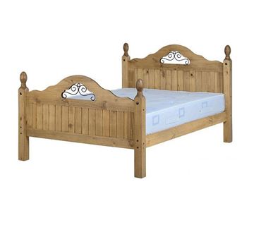 Picture of Corona Scroll 4'6" Bed High Foot End