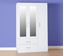 Picture of Charles 3 Door 2 Drawer Mirrored Wardrobe