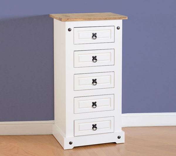 Picture of Corona 5 Drawer Narrow Chest